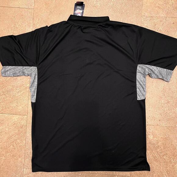 NFL New Orleans Saints Polo Shirt Men XL Black Grey – Official Team Apparel NWT - Picture 6 of 6